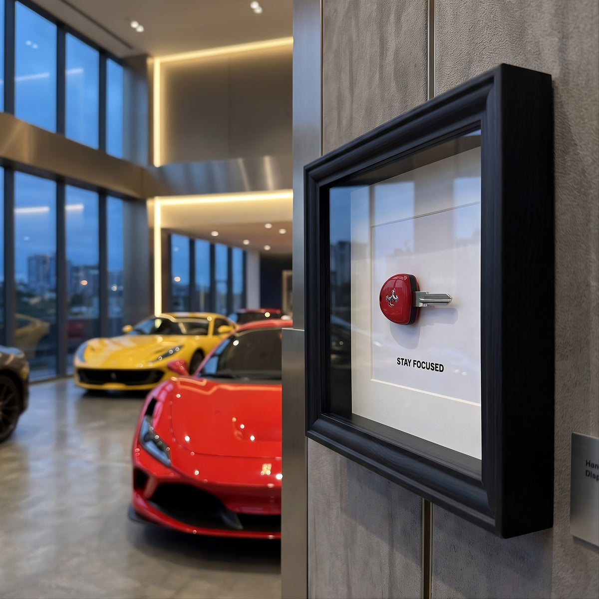 Stay Focused Car Key Frame V1 automotive wall art designer frame
