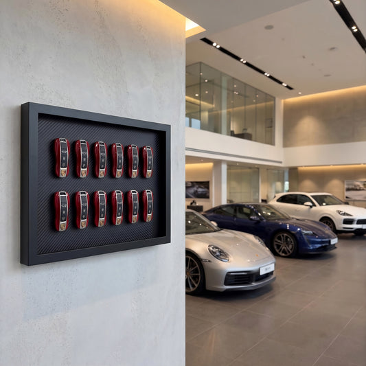 12 car key carbon frame with premium car keys design frame by LUXART